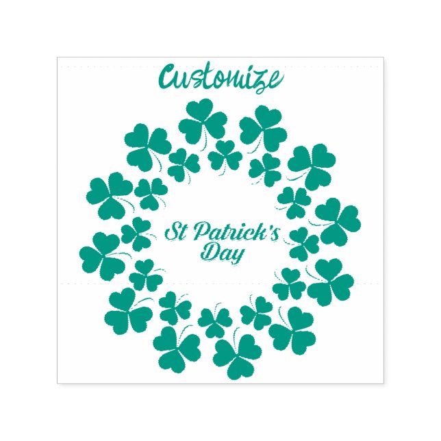 Tampon Auto-encreur Wreath de la Saint Patrick Thunder_Cove (Design)
