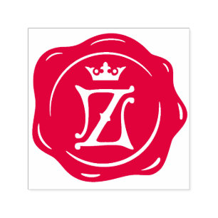 Tampon Auto-encreur Z - Sceau de cire antique Trône gothique Lettre in