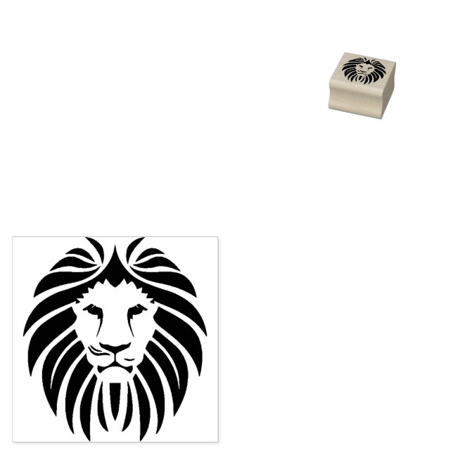 Tampon de tête de lion pour Safari Passeport Pass (Tamponné)