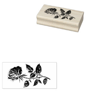 Tampon en bois de rose vintage