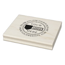 Tampon en bois personnalisé pour petite entreprise