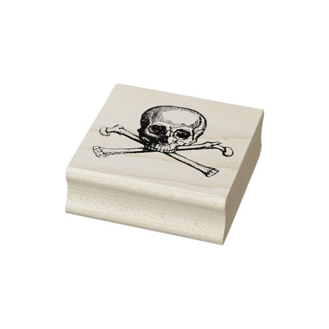 Tampon en caoutchouc avec jolly roger vintage (Tampon)