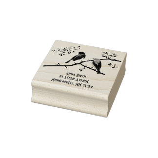 Tampon en caoutchouc Bluebirds personnalisé