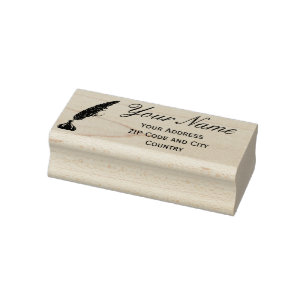 Tampon en caoutchouc d'adresse - Qualité Vintage