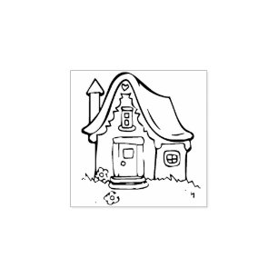 tampon en caoutchouc de petite maisonnette
