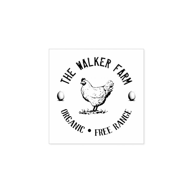 Tampon en caoutchouc d'oeuf vintage (Impression)