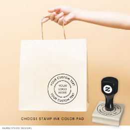 Tampon en caoutchouc personnalisé avec logo simple