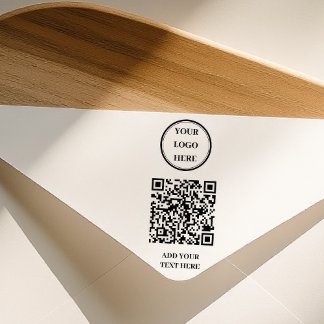Tampon en caoutchouc personnalisé avec QR code et