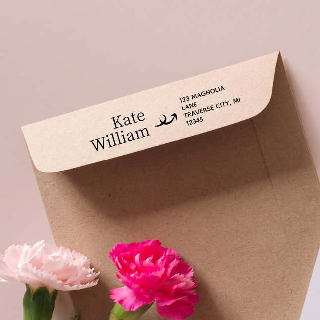 Tampon encreur auto-encreur de nom et d'adresse mi (Créateur téléchargé)