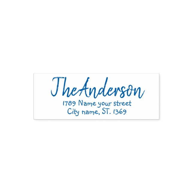 Tampon encreur d'adresse de retour (Design)