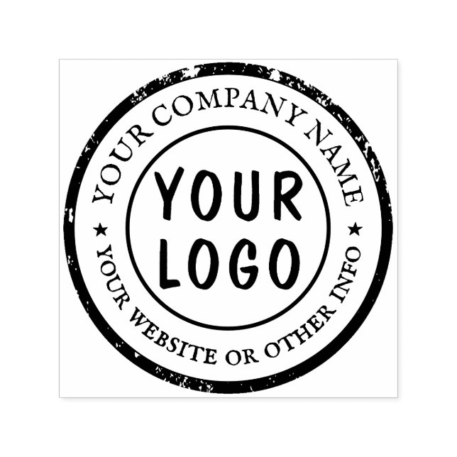 Tampon encreur personnalisé avec logo d'entreprise (Design)