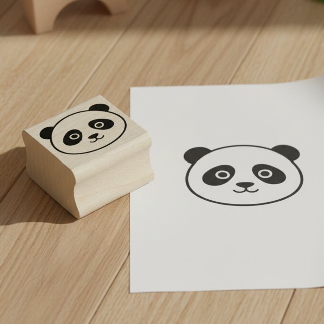 Tampon Mini Panda Mignon (Cute panda mini stamp.)