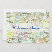 Tampon Passeport Voyage Invitation Carte-Merci
