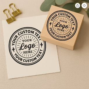 Tampon personnalisé avec logo professionnel pour e
