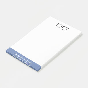 Tampon Post-It personnalisé pour lunettes Hipster