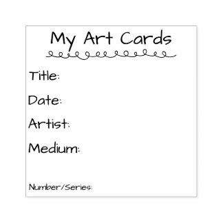 Tampon pour carte d'art