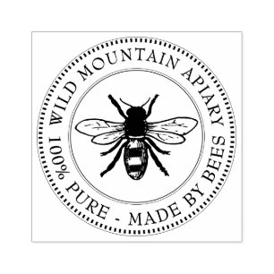 Tampons Encreurs 100% Pur Fabriqué Par Les Abeilles Timbre Apiaire