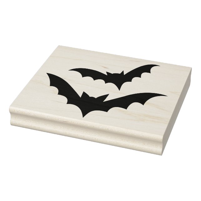 Tampons Encreurs 2 Chauves-souris d'Halloween Stampille en caoutcho (Tampon)