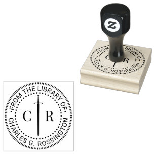 Tampons Encreurs 2 Monogramme Initial Celtique Nom du Livre de la B