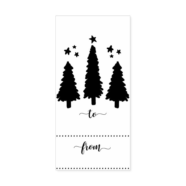 Tampons Encreurs À / De l'arbre de Noël Drapeau de poche en caoutch (Impression)