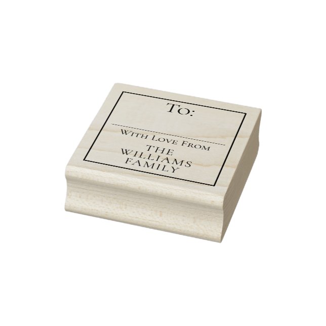 Tampons Encreurs À / De Nom de famille Noël Gite étiquette cadeau (Tampon)