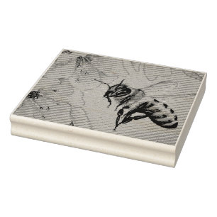 Tampons Encreurs Abeille vintage no 6 Aquarelle