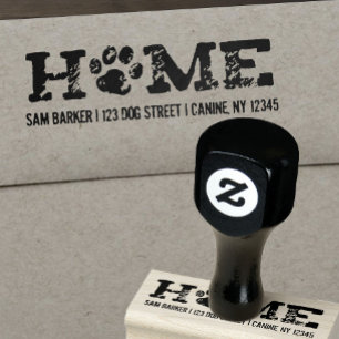 Tampons Encreurs ACCUEIL Amoureux des chiens - Empreinte de patte -