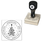 Adresse de retour de l'arbre de pin de Noël