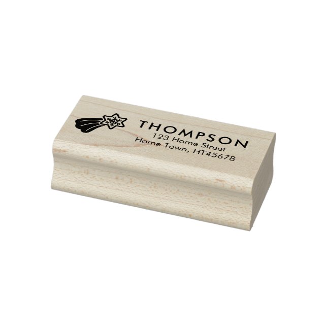 Tampons Encreurs Adresse de retour de l'étoile de tir de vacances (Tampon)