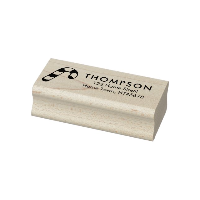 Tampons Encreurs Adresse de retour de Sucres de canne de vacances (Tampon)
