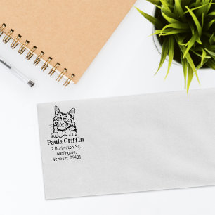 Tampons Encreurs Adresse de retour du chat Angora turc