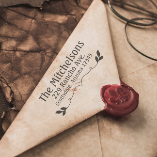 Tampons Encreurs Adresse de retour fantaisie Timbre en caoutchouc