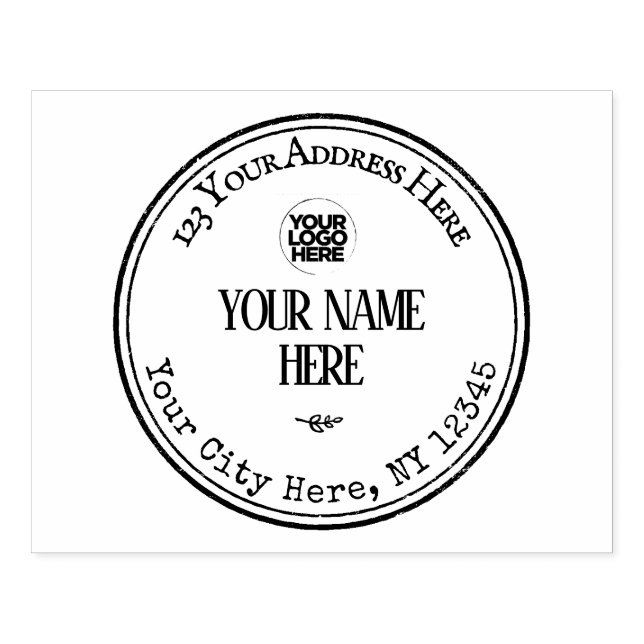 Tampons Encreurs Adresse de retour vintage (Impression)