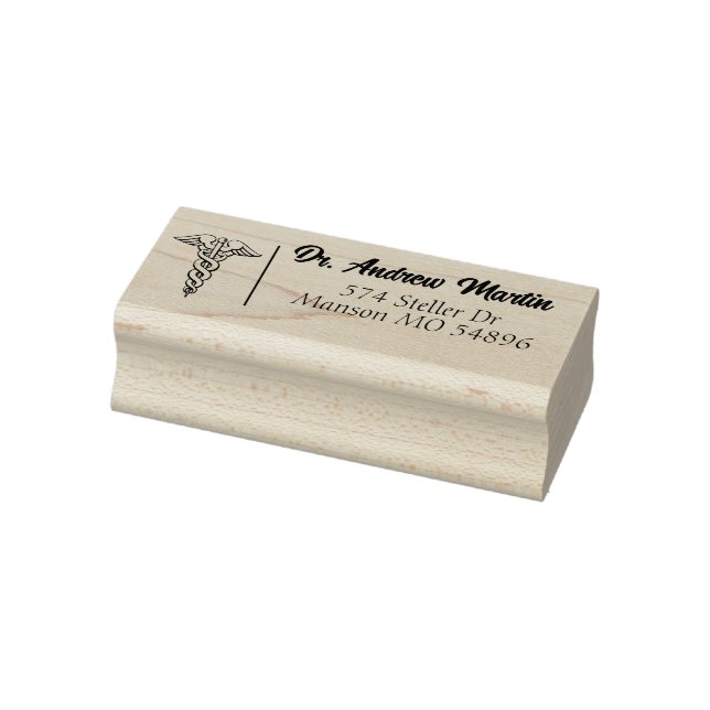 Tampons Encreurs Adresse de symbole médical personnalisée  (Tampon)