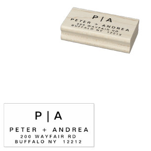 Tampons Encreurs Adresse en couple Mariage moderne