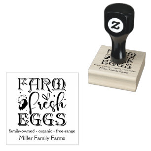 Tampons Encreurs Agritourisme Oeufs frais Famille Poulet Agritouris