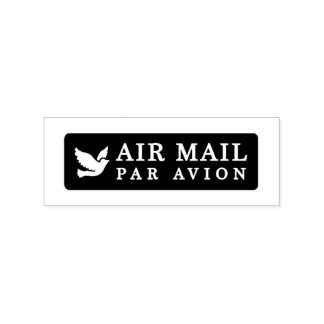 Tampons Encreurs AIR MAIL PAR AVION 鳥 エアメールスタンプ bird birds ラバースタンプ