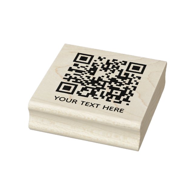 Tampons Encreurs Ajoutez votre propre code QR texte Scan Minimal Si (Tampon)