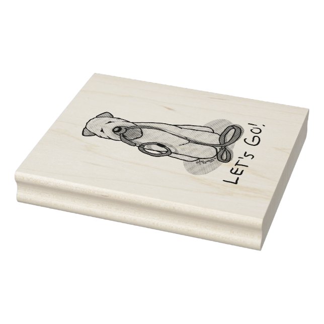 Tampons Encreurs Allons-y ! Marche à pied à Terrier Chien (1b2) (Tampon)