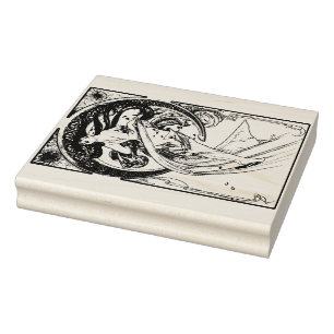 Tampons Encreurs Alphonse Mucha Dance 1898 Art Nouveau Vintage