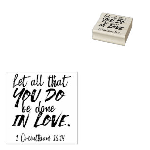 Tampons Encreurs Amour en action - 1 Corinthiens 16:14 Inspirationa