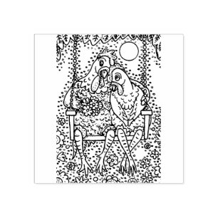 TAMPONS ENCREURS AMOUREUX DE ROOSTER & HEN, PASSAGE DE PORCH, SUETH