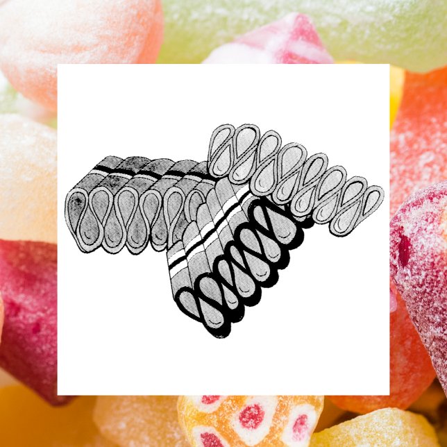 Tampons Encreurs Ancien ruban bonbon Noël Sweet Shop (Ribbon candy stamp)