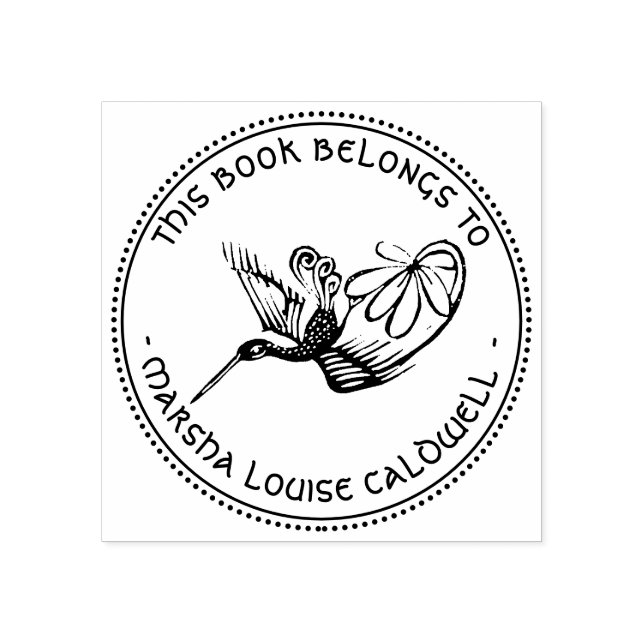 Tampons Encreurs Ancien timbre plaque de la bibliothèque de design  (Impression)