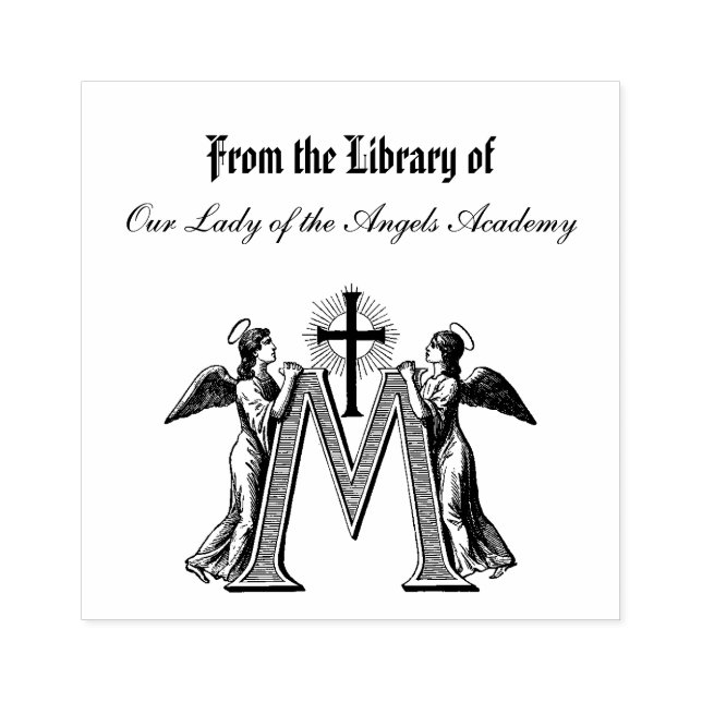 Tampons Encreurs Angels Religieux Vierge Marie Symbole catholique (Impression)