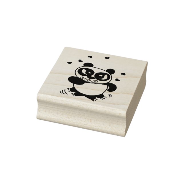 Tampons Encreurs Angry Face Panda courir pour l'amour (Tampon)