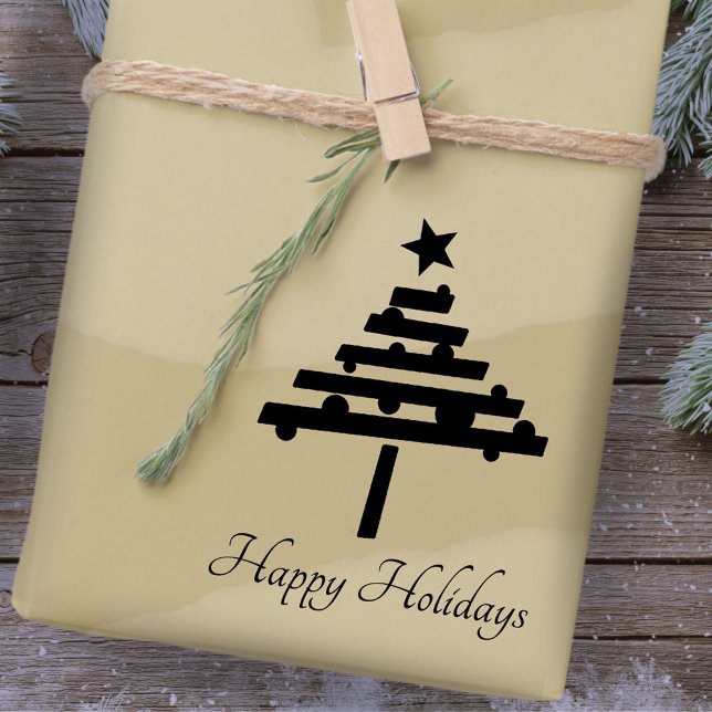 Tampons Encreurs Arbre de Noël Script stylé (Créateur téléchargé)