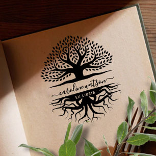 Tampons Encreurs Arbre de vie Ex libris