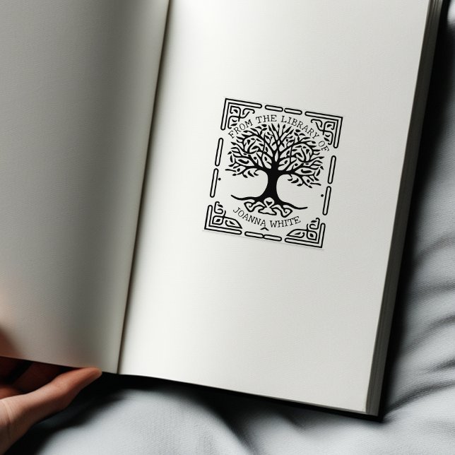 Tampons Encreurs Arbre de vie personnalisé de la bibliothèque de (Créateur téléchargé)
