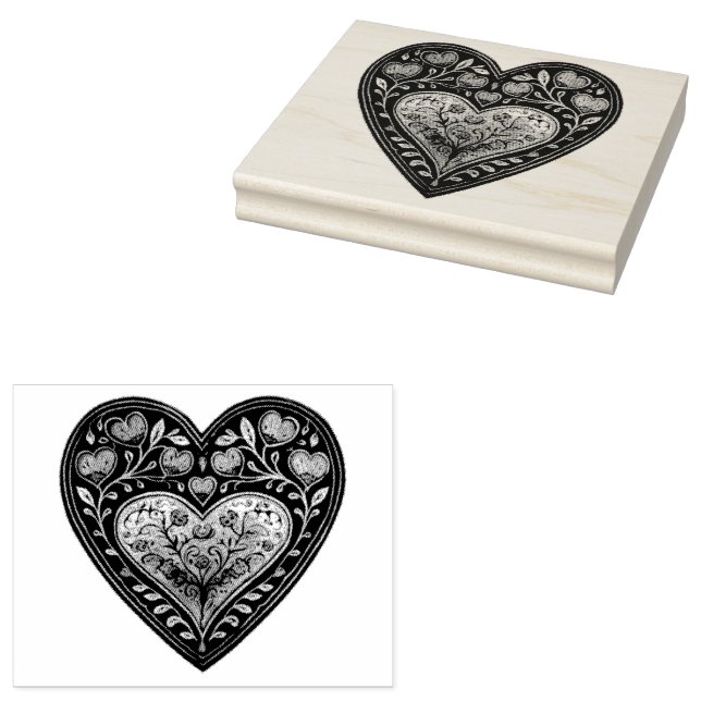 Tampons Encreurs Artisanat : Gouache Valentine Hearts (Tamponné)